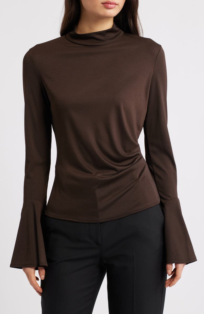 Ruched Bell Sleeve Top
