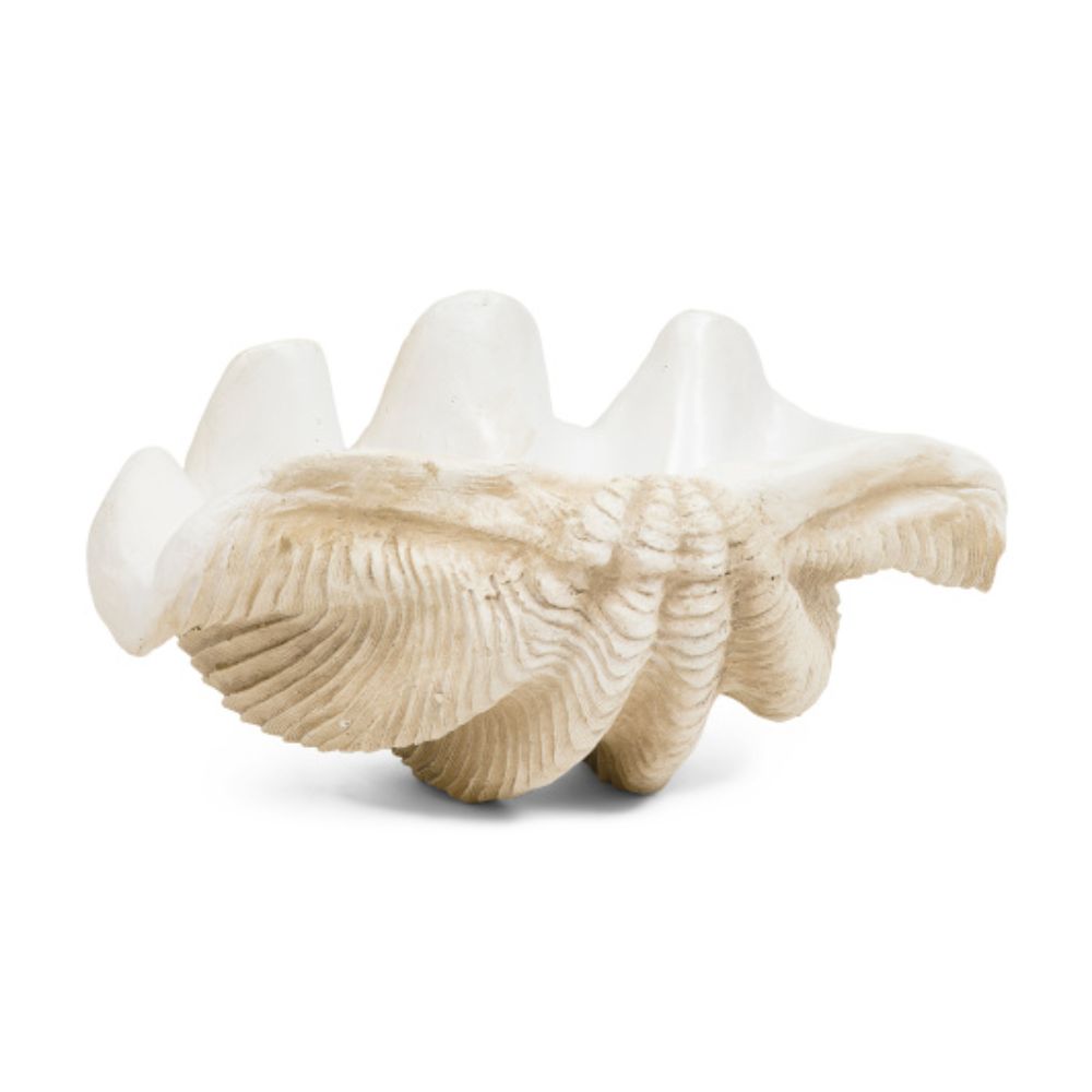 16in Pearlized Clam Shell Bowl Decor