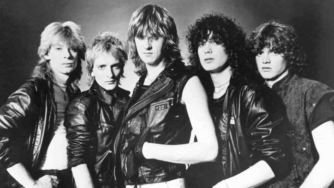 Def Leppard posing for a photograph in the 1980s