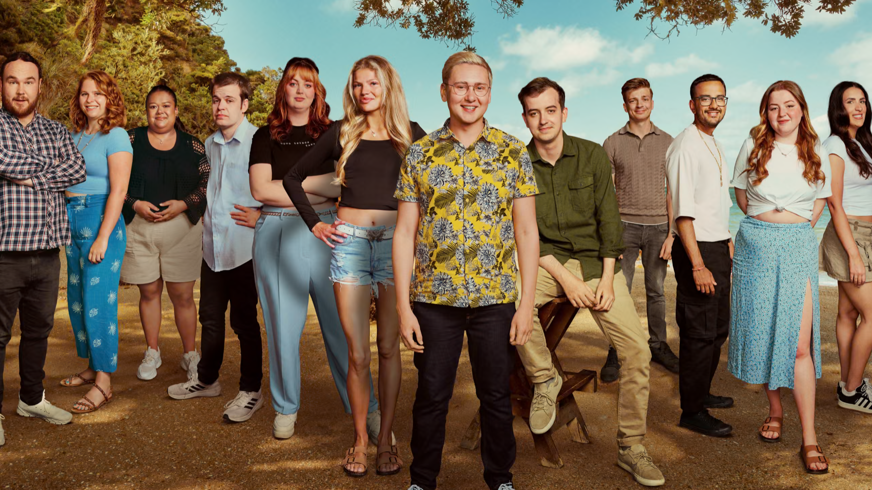 The "Virgin Island" line-up of courageous adult virgins seeking help from a hands-on form of sex therapy