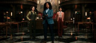 Michelle Yeoh, Angela Bassett and Carla Gugino in Gunpowder Milkshake