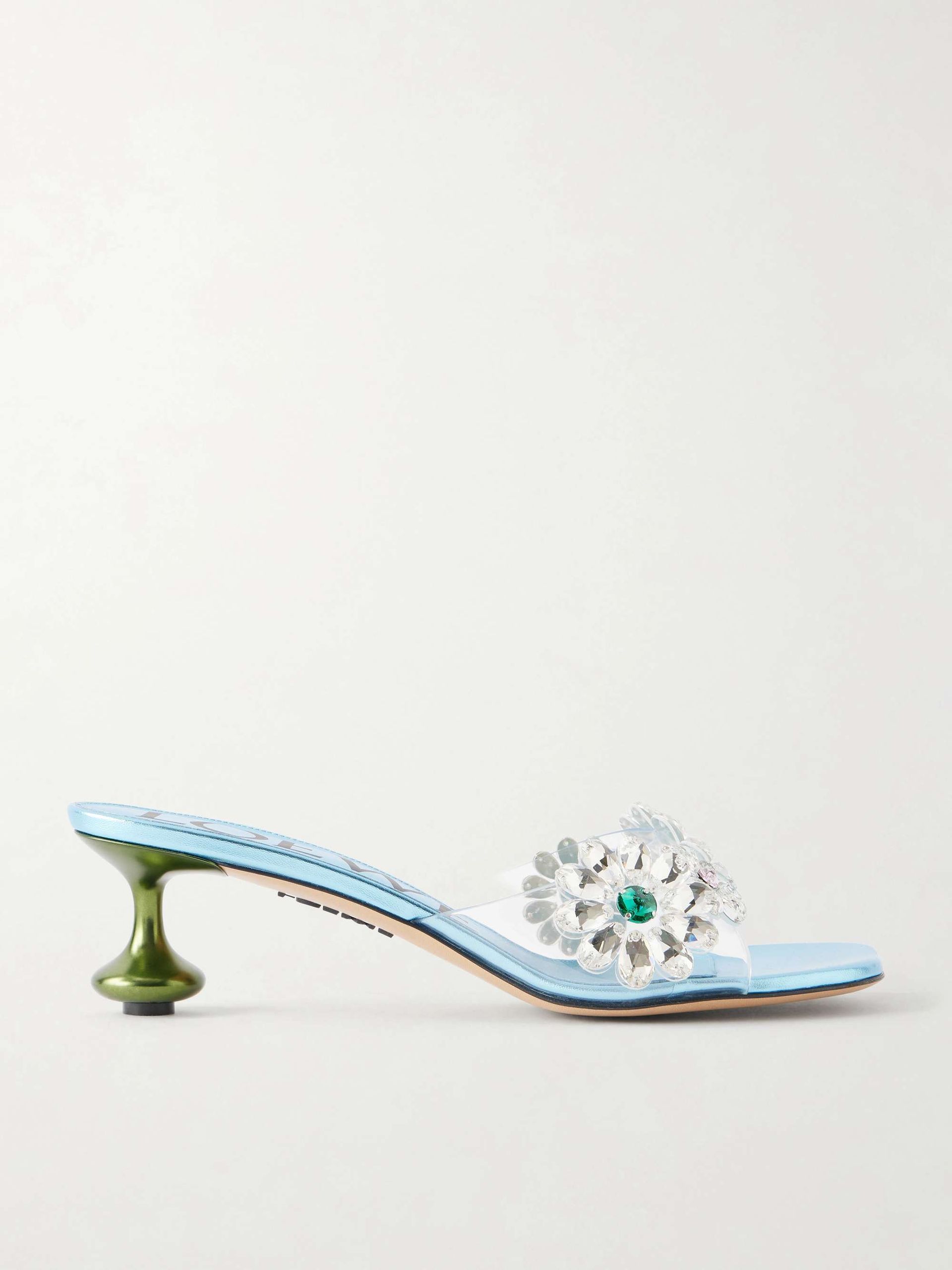 + Paula'a Ibiza Flower Embellished Pvc Mules