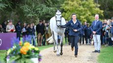 Bubby Upton and Its Cooley Time during the 1st Horse Inspection for the Agria FEI Eventing European Championship, Blenheim Palace. Held in the grounds of Blenheim Palace near Woodstock in Oxfordshire in the UK between 18th - 21st September 2025