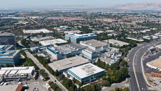 An aerial of Intel Headquarters Santa Clara, CA taken on July 22, 2010