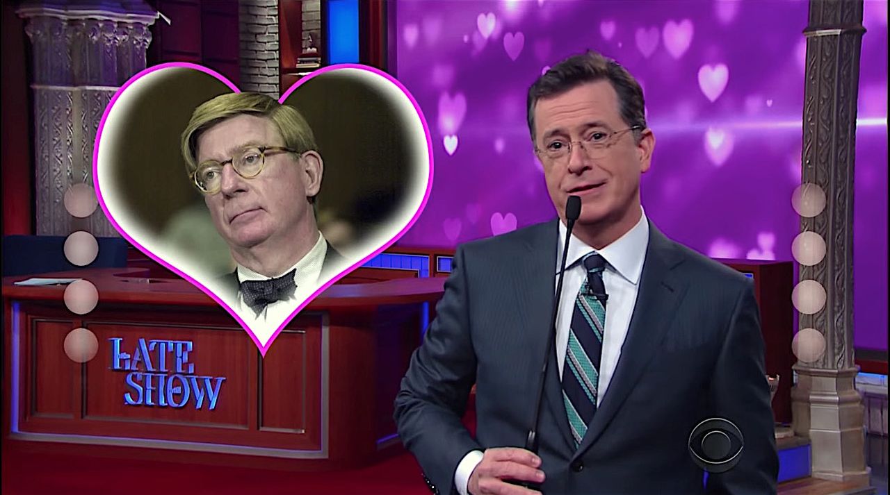 Stephen Colbert praises George Will&amp;#039;s attributes