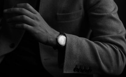 Man's wrist with a Sekford watch on