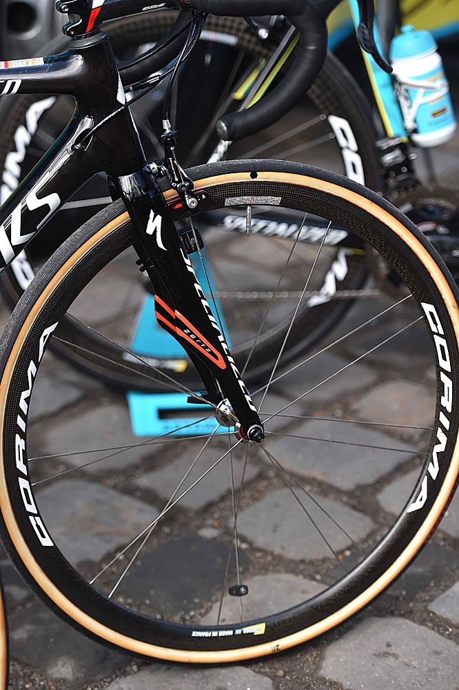 Paris-Roubaix bikes on the start line