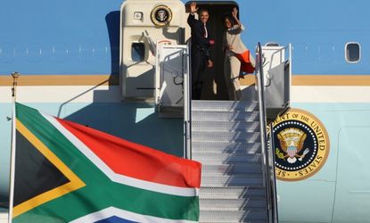 President Obama and the first lady depart South Africa for Tanzania on July 1.