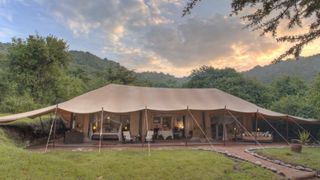 A large family tent at Cottar's Safaris in Kenya