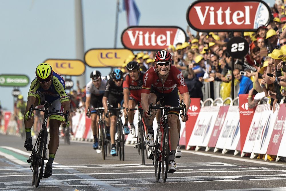 Andre Greipel wins stage 2 of the 2015 Tour de France.