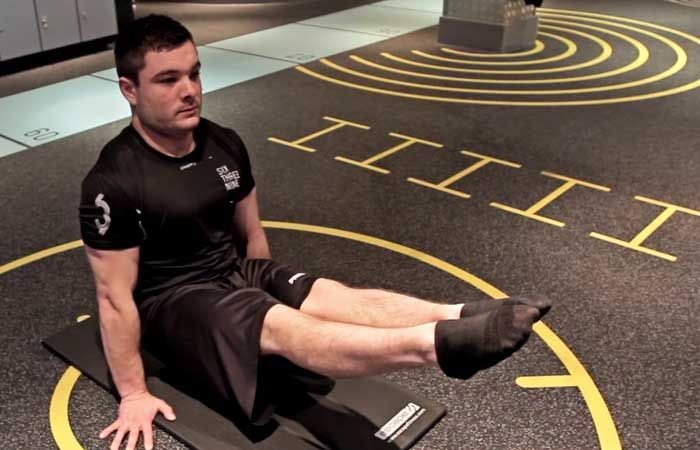 man doing gymnastics workout