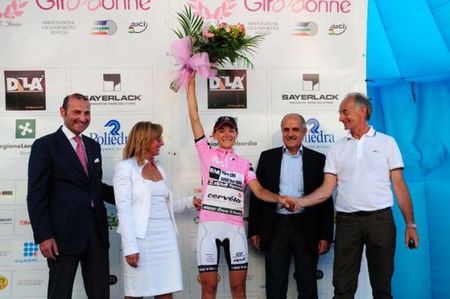 Claudia Hausler takes home the maglia rosa.