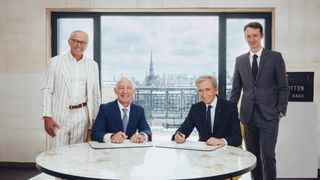 Executives from Formula 1 and LVMH as the two brands announce a ten-year partnership