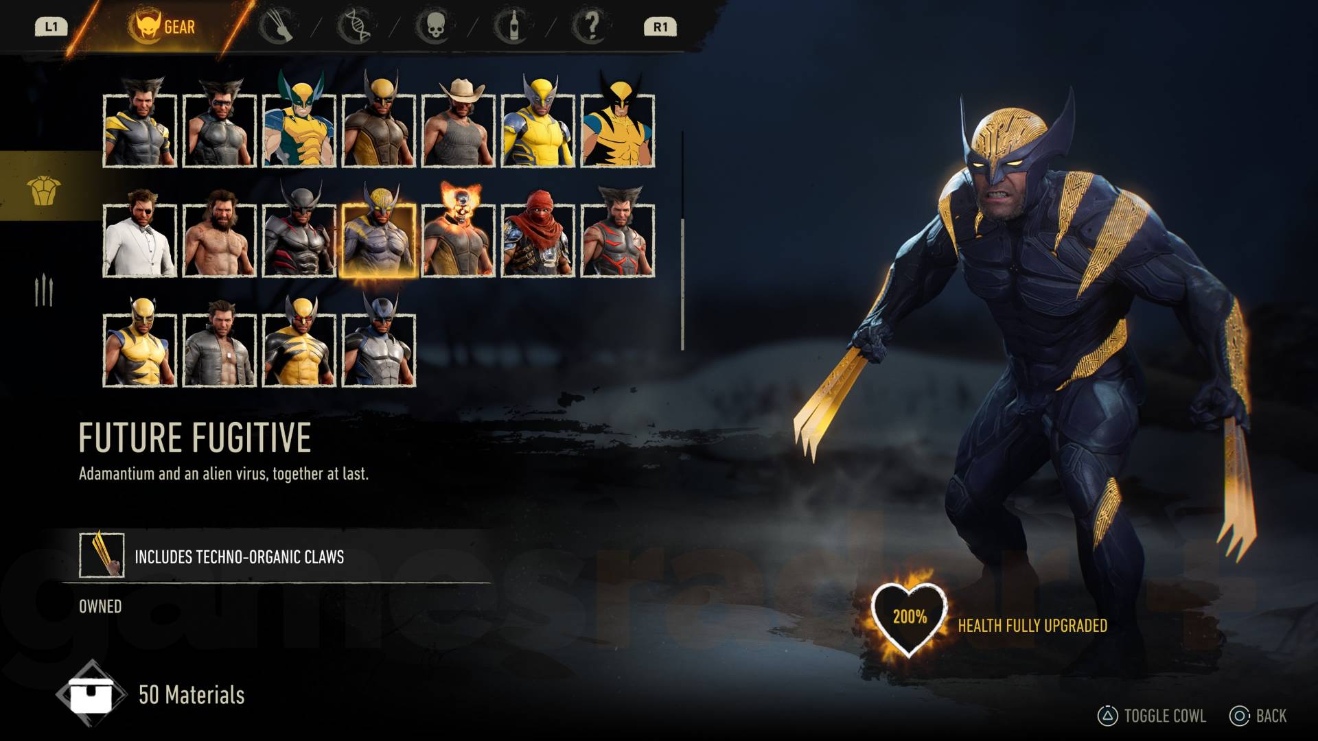 Marvel's Wolverine future fugitive suit