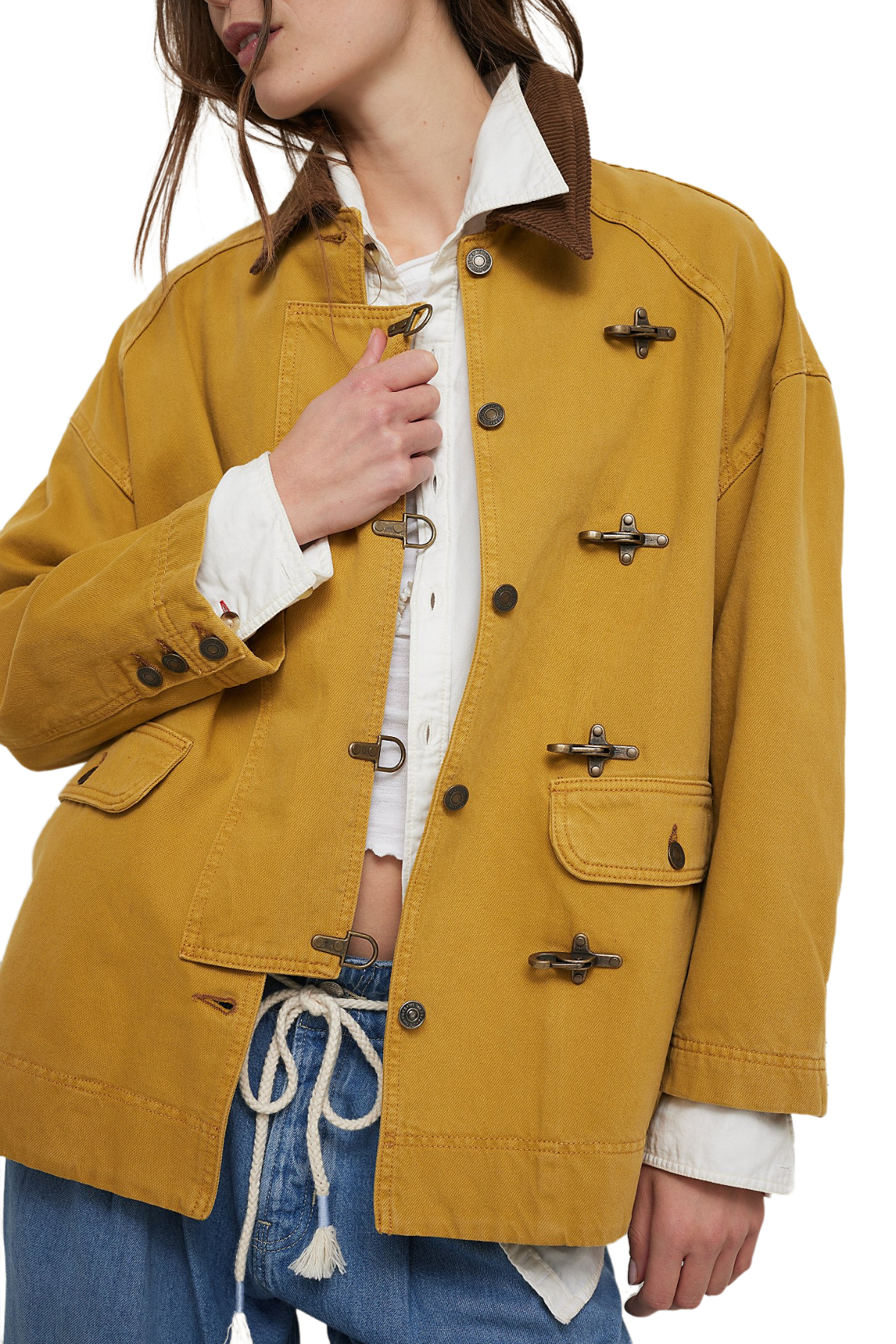 Free People We the Free Denim Barn Coat