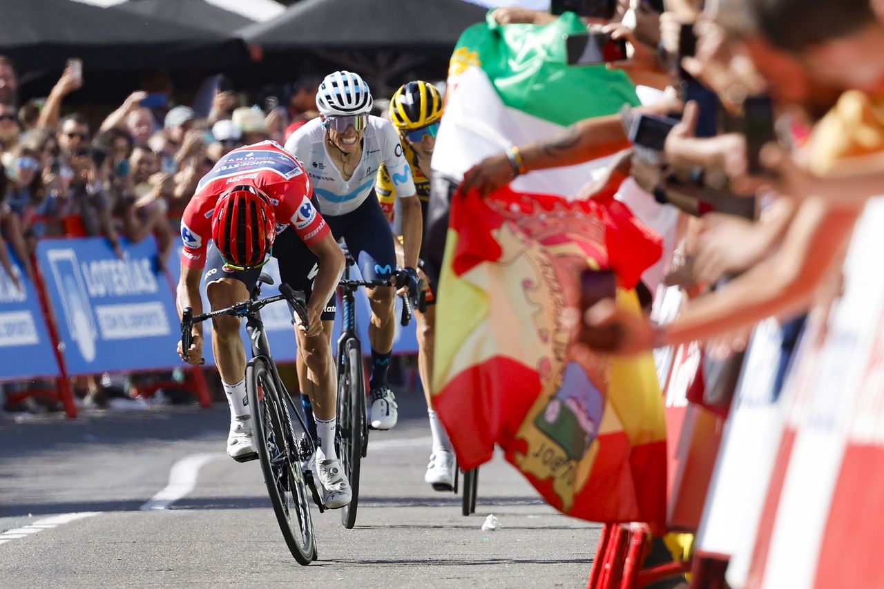 Remco Evenepoel attacks Enric Mas to win stage 18 at Vuelta a Espana