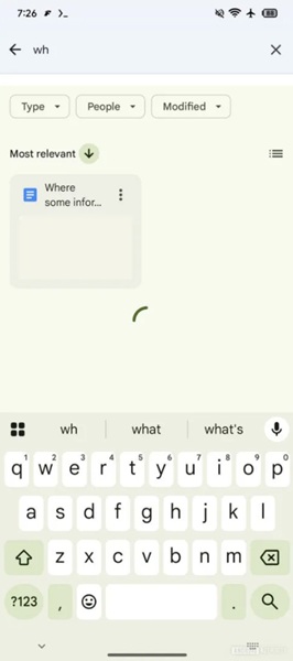 Google has been spotted testing a new array of filters for its Docs app on Android, such as "type," "people," and "modified."