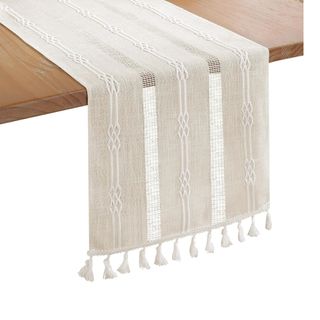 Bigqin Boho Table Runner with Tassels