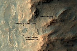 Annotated MRO/HiRISE image.