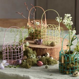Easter iron baskets
