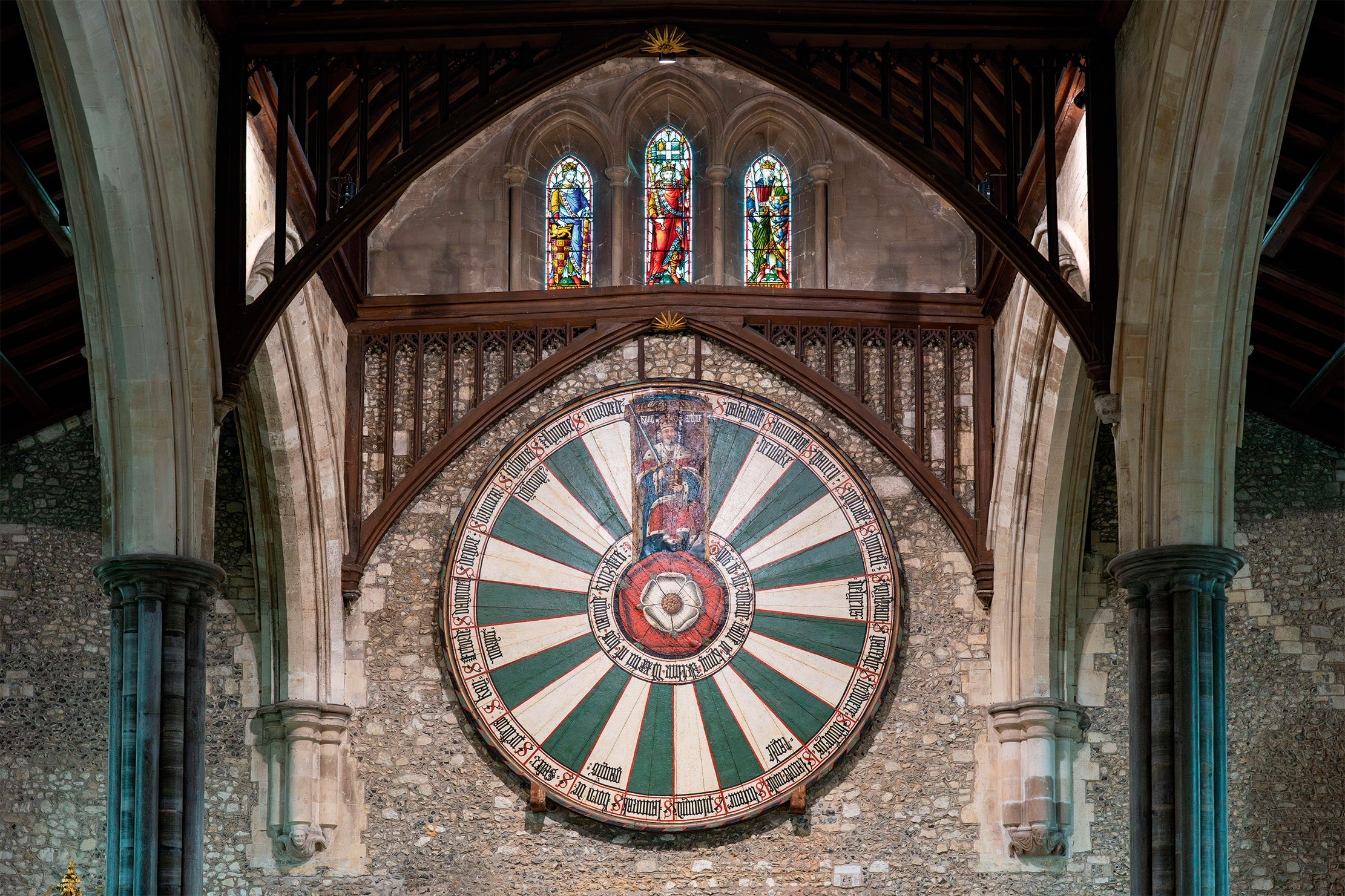 Replica of King Arthur’s Round Table at the city’s Great Hall