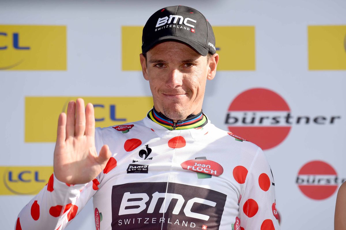 Philippe Gilbert (BMC) in polka dots at Paris-Nice