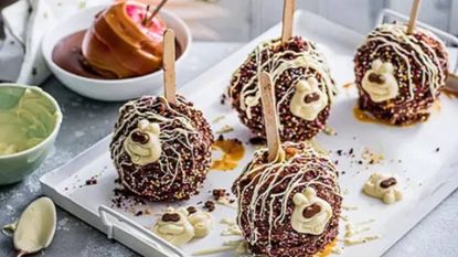 colin the caterpillar toffee apples recipe