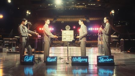 Kraftwerk, German electronic band, during a concert, September 16, 1978. (Photo by Christian Rose/Roger Viollet via Getty Images)