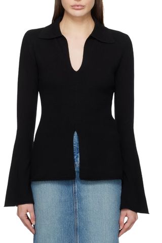 Reformation Black Jade Sweater