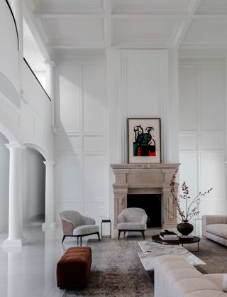 Crown molding can be a nice addition to a white wall
