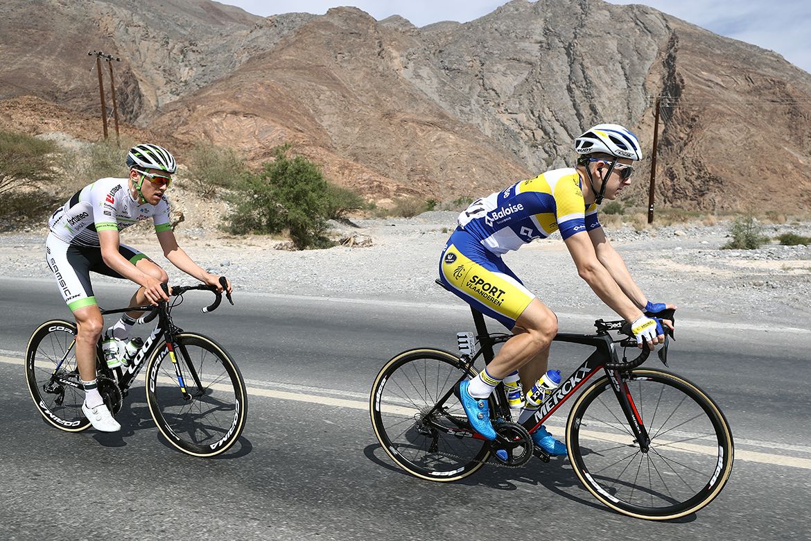 Pierre Luc Perichon (Fortuneo-Samsic) and Maxime Farazijn (Sport Vlaanderen - Baloise).