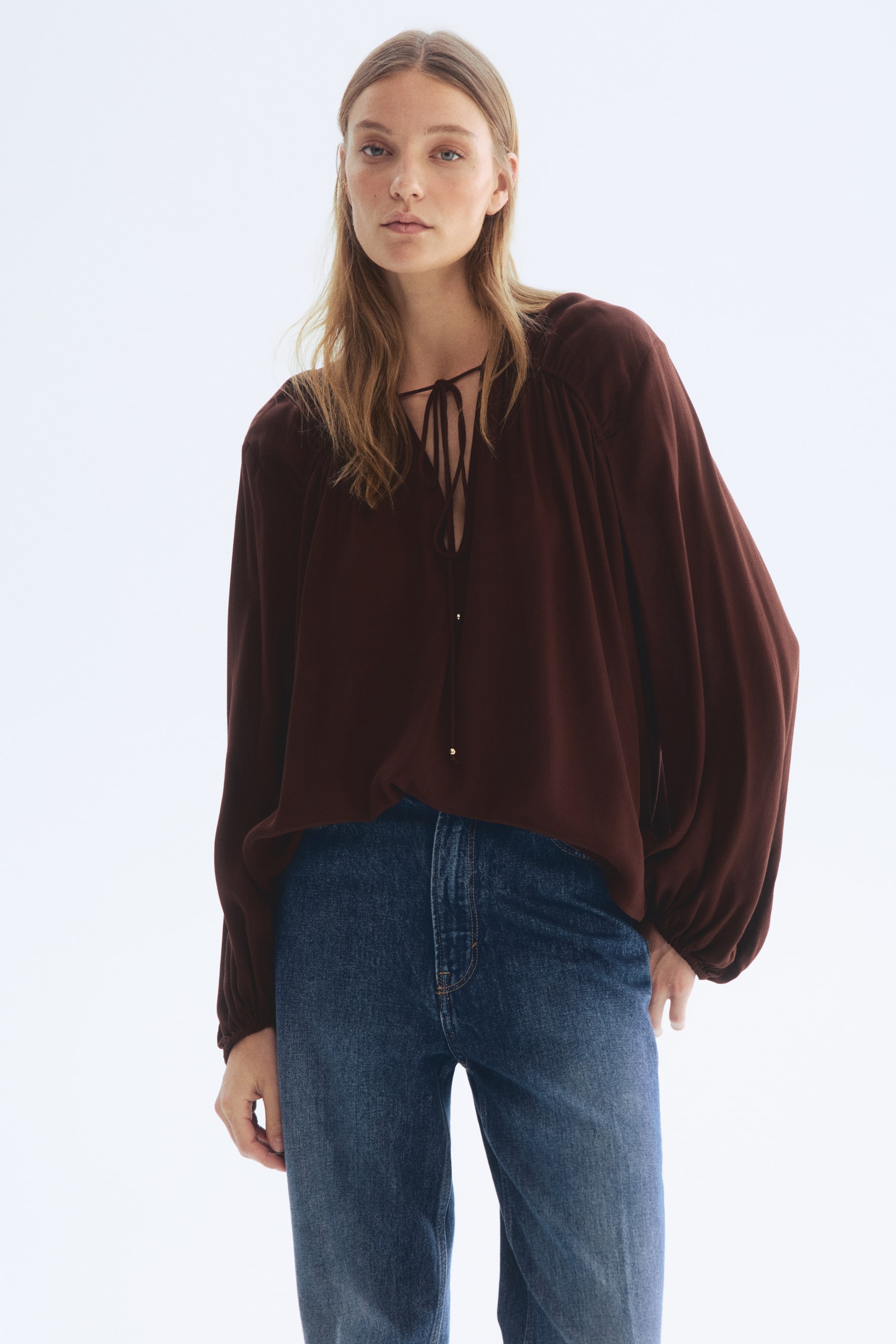 Oversized Viscose Blouse