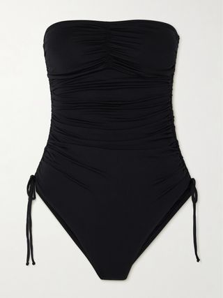 Sydney Strapless Ruched Swimsuit