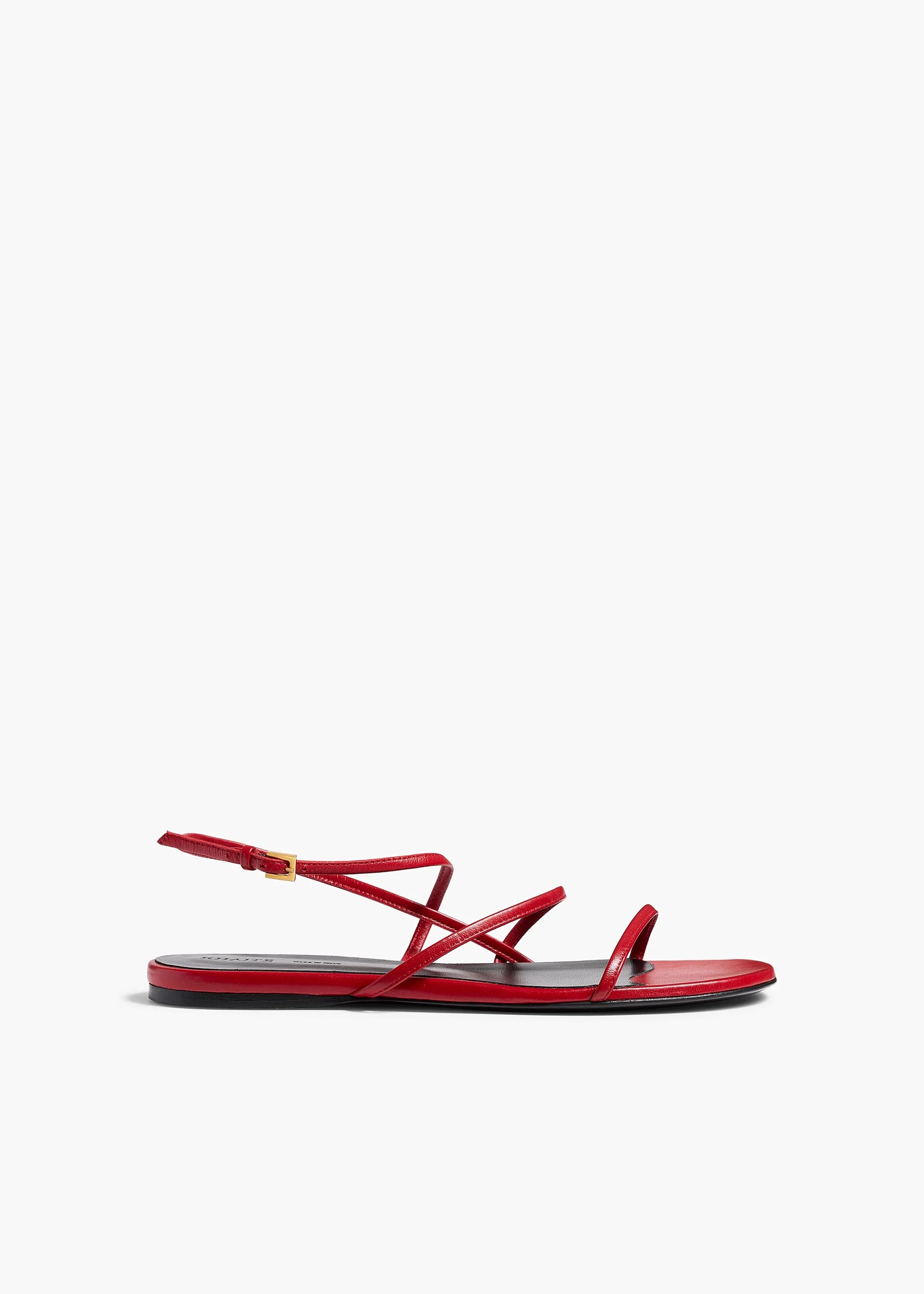 Khaite, Loop Flat Sandal in Rebel Leather