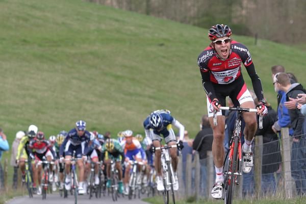 At the front of the peloton