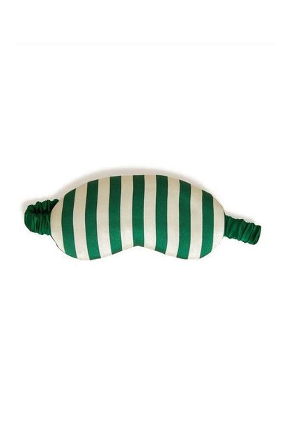 Morgan Lane Emerald Stripe Monogram Mask