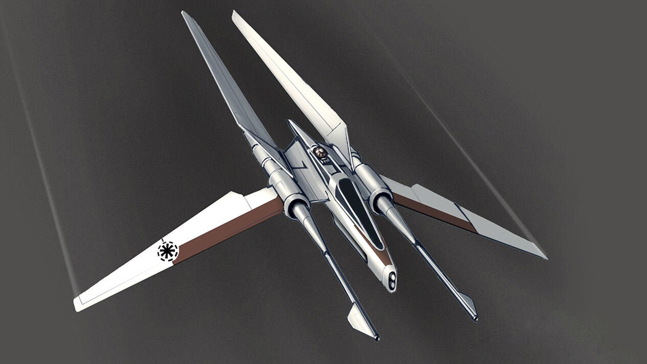 A still of the Vector spaceship from the High Republic Era of the Star Wars universe