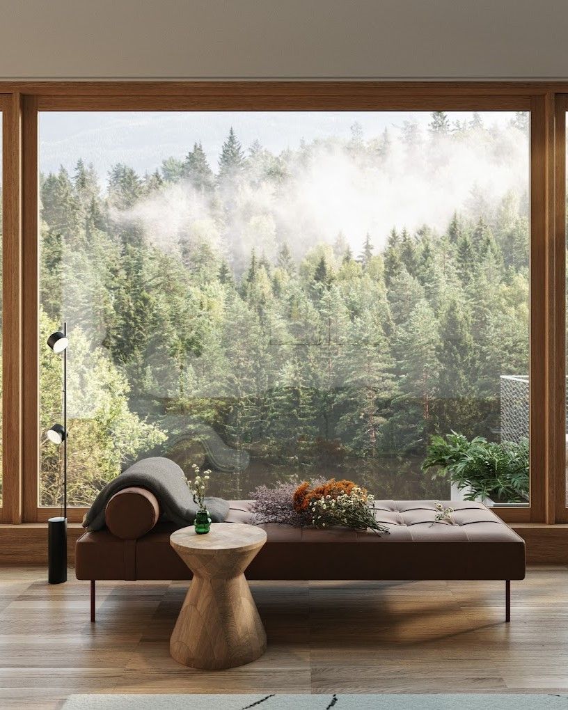 A design boutique hotel nestled up in the mountains.