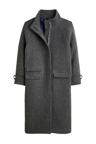 J.Crew Long Toscana Coat in Italian Stadium-Cloth Wool Blend (Was $398) 