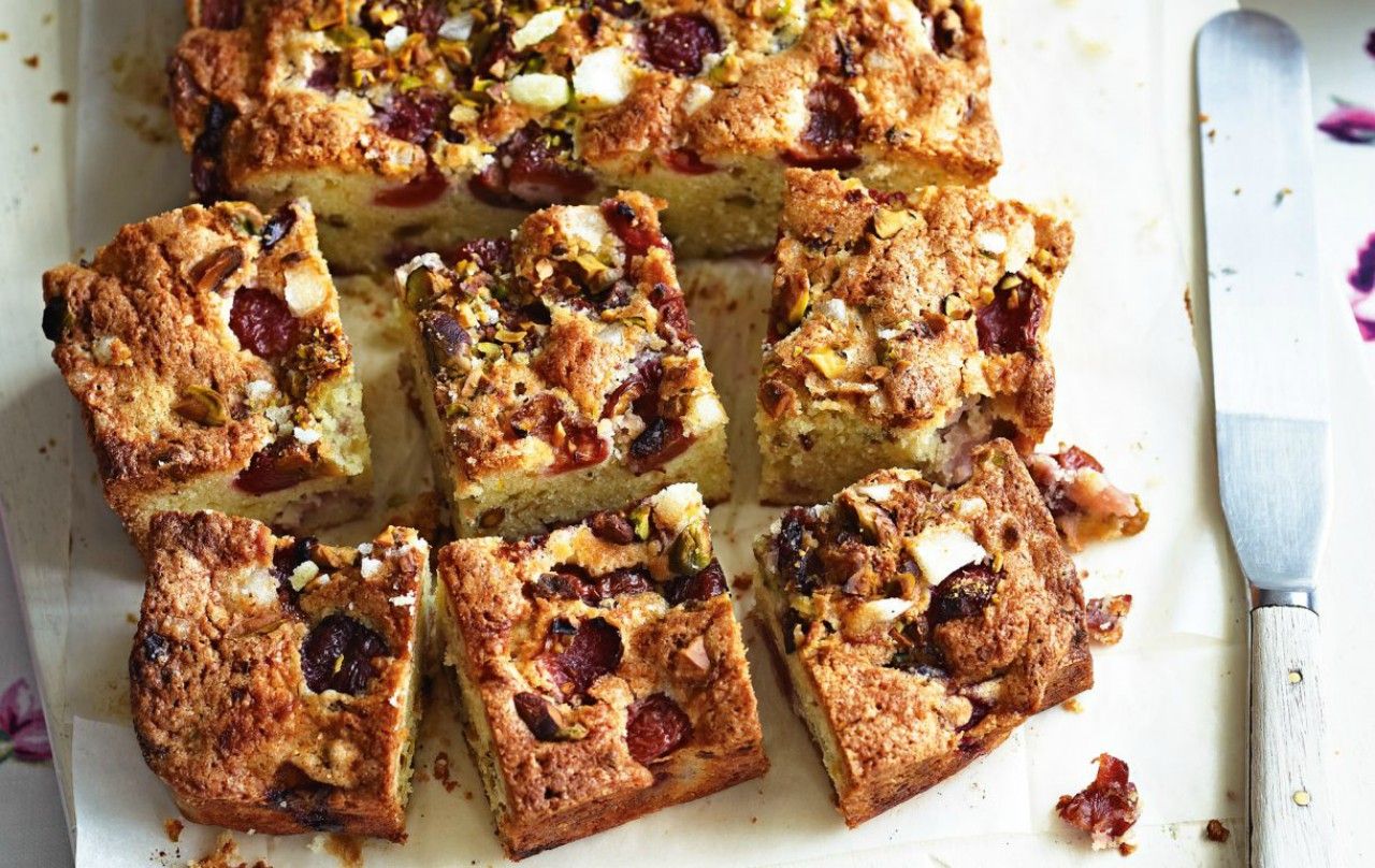 Cherry and Pistachio bake