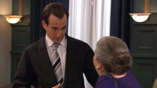 Will Arnett as Gob Bluth on Arrested Development.