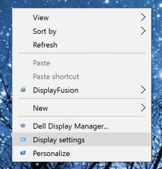 display settings