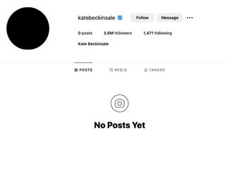 A screenshot of Kate Beckinsale's Instagram profile