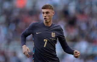 England Euro 2024 squad Cole Palmer of England in action during the international friendly match between England and Bosnia & Herzegovina at St James' Park on June 3, 2024 in Newcastle upon Tyne, England. (Photo by Joe Prior/Visionhaus via Getty Images)