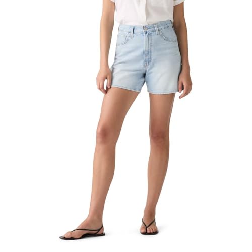Levi's Women's Cinch Mid-Thigh Short, (new) Abraided Art (non Stretch), 31