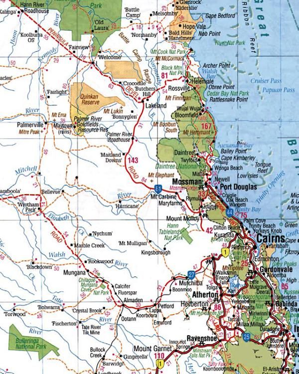 Crocodile Trophy 2010 Route Map