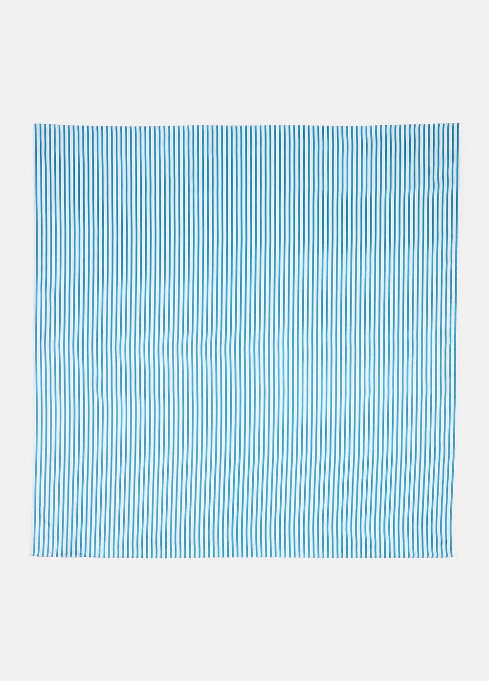 Sowing Stripe Silk Twill Scarf