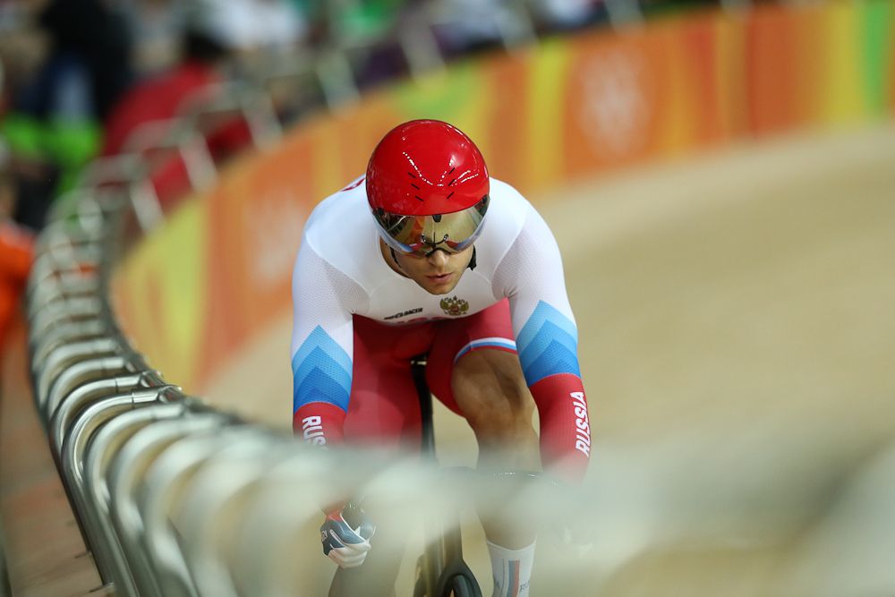 Denis Dmitriev of Russia competes in the Men's Sprint