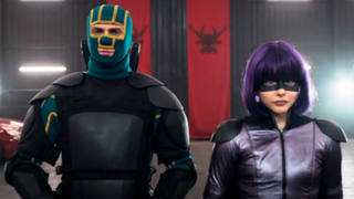 Aaron Taylor-Johnson and Chloe Grace Moretz in Kick-Ass 2 