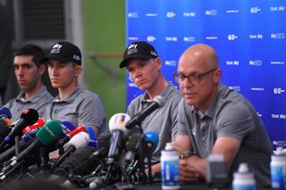 Team Sky manager Dave Brailsford speaks to the press ahead of the Tour de France